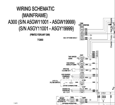 Discover the essential BOBCAT A300 Electrical Wiring Schematic Manual (Part No. 6986684) in a convenient PDF format. This comprehensive guide is designed for technicians and DIY enthusiasts alike, providing detailed wiring diagrams that simplify troubleshooting and repairs for your A300 model.