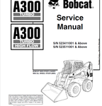Discover the essential BOBCAT A300 Turbo and A300 Turbo High Flow Loader Service Manual (Part No. 6901932) in a convenient PDF format. This comprehensive guide is designed to provide you with all the necessary information to maintain and service your loader efficiently, ensuring optimal performance and longevity.