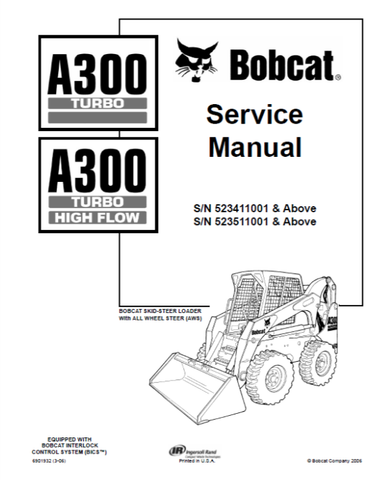 Discover the ultimate resource for maintaining your BOBCAT A300 Turbo High Flow Skid Steer Loader with our comprehensive service manual in PDF format. This essential guide provides detailed instructions, diagrams, and troubleshooting tips to ensure your equipment operates at peak performance.