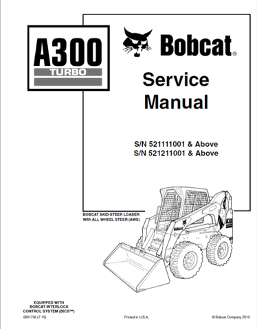 Discover the ultimate resource for maintaining your BOBCAT A300 Turbo Skid Steer Loader with our comprehensive service manual in PDF format. This essential guide provides detailed instructions, diagrams, and troubleshooting tips to ensure your equipment operates at peak performance.