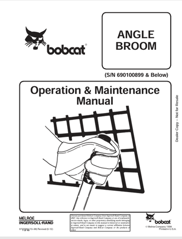 Discover the comprehensive BOBCAT Angle Broom Operation & Maintenance Manual (6720359) in PDF format. Ensure optimal performance and longevity of your equipment.
