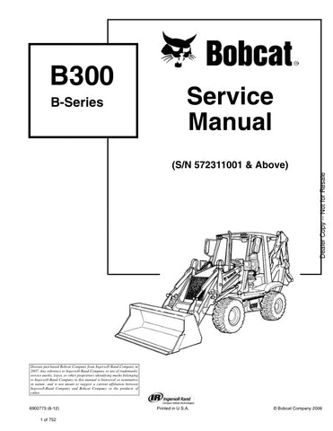 Unlock the full potential of your BOBCAT B300 Backhoe Loader with the comprehensive Service Manual (Part No. 6902773). This PDF file, designed for models 572311001 and up, provides detailed insights into maintenance, troubleshooting, and repair procedures, ensuring your equipment operates at peak performance. With easy navigation and clear illustrations, this manual is an essential resource for both professionals and DIY enthusiasts, helping you save time and money on repairs. Don't miss out on the opportun