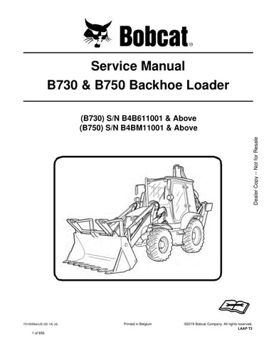 Unlock the full potential of your BOBCAT B730 and B750 with the comprehensive Service Manual (7310058) in PDF format. This essential guide, covering models B4B611001, B4BM11001, and up, provides detailed instructions, diagrams, and troubleshooting tips to ensure your equipment runs smoothly and efficiently. Perfect for both seasoned professionals and DIY enthusiasts, this manual is your go-to resource for maintenance and repairs, helping you save time and money while keeping your machinery in top condition.