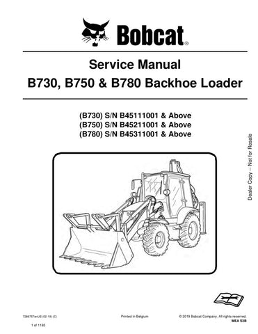 Unlock the full potential of your BOBCAT B730, B750, and B780 backhoe loaders with the comprehensive Service Manual (Part No. 7286757). This PDF file, dated 02-19, provides detailed insights into maintenance, troubleshooting, and repair procedures, ensuring your equipment operates at peak performance. With easy navigation and clear illustrations, this manual is an essential resource for both seasoned professionals and DIY enthusiasts, helping you save time and money on repairs. Don't miss out on the opportu