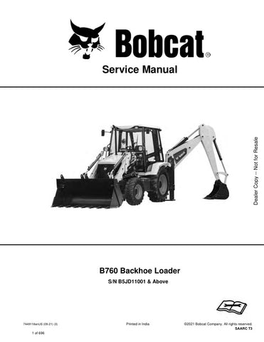 Unlock the full potential of your BOBCAT B760 with the comprehensive Service Manual (Part No. 7449118) designed for models B5JD11001 and up. This PDF file, updated for 2021, provides detailed instructions, schematics, and troubleshooting tips to ensure your equipment runs smoothly and efficiently. Whether you're a seasoned technician or a DIY enthusiast, this manual is an essential resource for maintaining and repairing your BOBCAT, helping you save time and money while keeping your machine in top condition