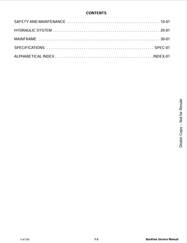 BOBCAT BACKHOE (6900622) SERVICE MANUAL PDF DOWNLOAD