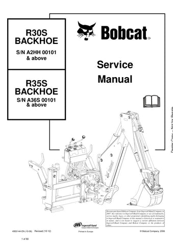 Unlock the full potential of your BOBCAT BACKHOE R30S and R35S with the comprehensive Service Manual (4950144). This PDF file is an essential resource for maintenance and repair, providing detailed diagrams, troubleshooting tips, and step-by-step instructions to keep your equipment running smoothly. Whether you're a seasoned professional or a DIY enthusiast, this manual ensures you have the knowledge and guidance needed to tackle any service task with confidence. Don't miss out on the opportunity to enhance