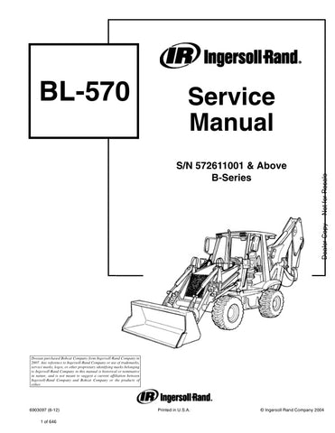 Unlock the full potential of your BOBCAT BL-570 with the comprehensive Service Manual (6903097) designed for models 572611001 and up. This PDF file is an essential resource for maintenance and repair, providing detailed diagrams, troubleshooting tips, and step-by-step instructions to keep your equipment running smoothly. Ensure optimal performance and longevity of your machine with this invaluable guide, perfect for both seasoned professionals and DIY enthusiasts. Don't miss out on the opportunity to enhanc