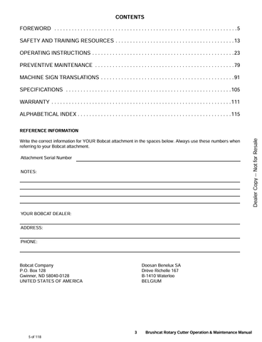 BOBCAT BRUSHCAT (6904279ENUS) OPERATION & MAINTENANCE MANUAL PDF DOWNLOAD