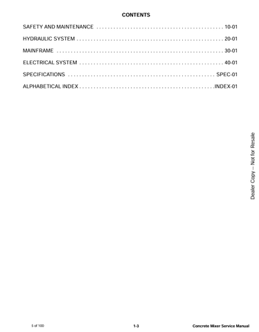 BOBCAT CONCRETE MIXER (6990042) SERVICE MANUAL PDF FILE