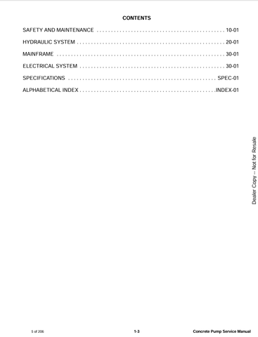 BOBCAT CONCRETE PUMP (6901060) SERVICE MANUAL PDF FILE