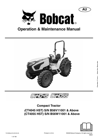  Discover the comprehensive operation and maintenance manual for BOBCAT CT4045 and CT4055 compact excavators. Download the PDF for essential insights.