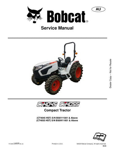 Unlock the full potential of your BOBCAT CT4045 HST and CT4055 HST compact tractors with the comprehensive service manual (7412981) available in PDF format. This essential guide provides detailed instructions, diagrams, and troubleshooting tips to ensure your equipment runs smoothly and efficiently. Whether you're performing routine maintenance or tackling complex repairs, this manual is your go-to resource for maximizing performance and longevity. Invest in your tractor's upkeep and enhance your productivi
