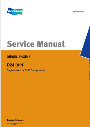 Discover the comprehensive service manual for the BOBCAT D24 DIPP Diesel Engine (7270395). Download the PDF for expert guidance and maintenance tips.