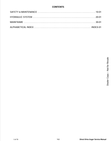 BOBCAT DIRECT DRIVE AUGER (6900889) SERVICE MANUAL PDF DOWNLOAD