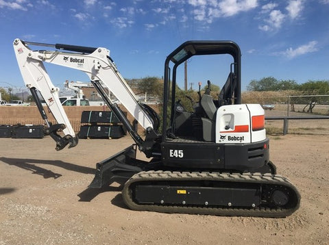 Discover the ultimate resource for maintaining your BOBCAT E45 Compact Excavator with our comprehensive Service Repair Manual in PDF format. This manual is meticulously designed to provide you with detailed instructions, diagrams, and troubleshooting tips, ensuring that you can keep your equipment running smoothly and efficiently.
