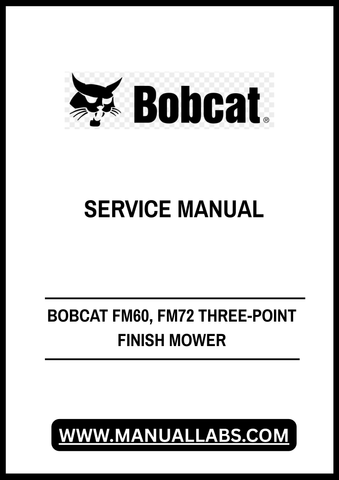 Enhance your maintenance routine with the BOBCAT FM60 and FM72 Three-Point Finish Mower Service Manual. This comprehensive PDF file is designed to provide you with all the essential information needed to keep your mower in peak condition. With detailed diagrams and step-by-step instructions, you can easily navigate repairs and maintenance tasks.
