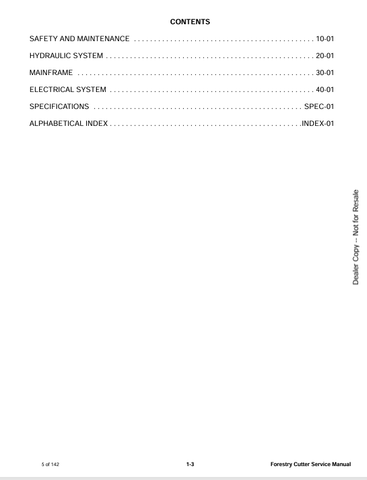 BOBCAT FORESTRY CUTTER (6987118ENUS) SERVICE MANUAL PDF FILE