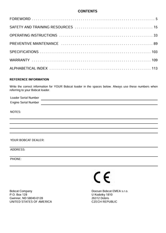 BOBCAT FRC200HT (7308791ENGB) OPERATION & MAINTENANCE MANUAL PDF FILE