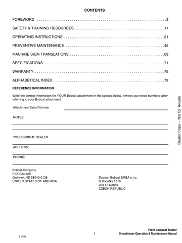 BOBCAT FSB49 (7420120ENUS) OPERATION AND MAINTENANCE MANUAL PDF FILE