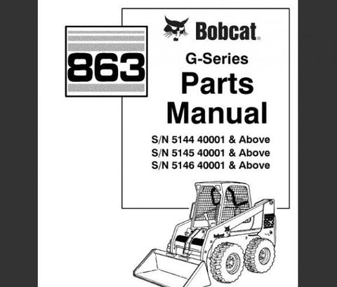 Discover the essential BOBCAT 863 G-Series Skid Steer Loader Parts Catalog Manual, your ultimate guide to maintaining and optimizing your equipment. This comprehensive manual provides detailed diagrams and part numbers, ensuring you can easily identify and order the right components for your skid steer loader.