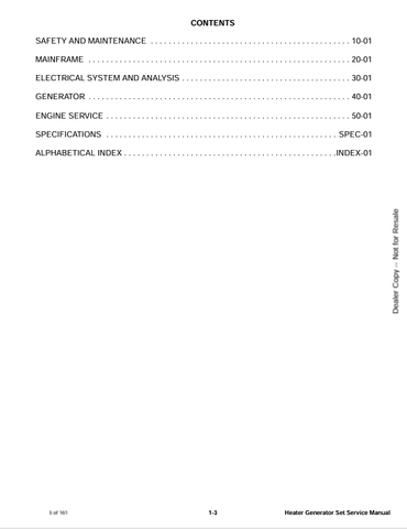 BOBCAT HG40 HEATER GENERATOR SET (6990758) SERVICE MANUAL PDF FILE