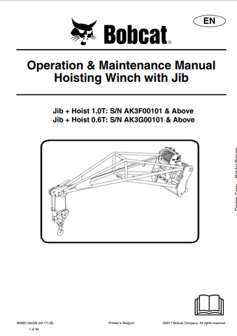  Discover the comprehensive operation and maintenance manual for the Bobcat hoisting winch with jib. Download the PDF file for essential guidelines and tips.