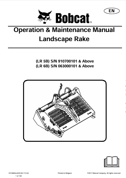 Discover the comprehensive operation and maintenance manual for BOBCAT LR 5B and LR 6B landscape rakes. Download the PDF for essential guidelines and tips.