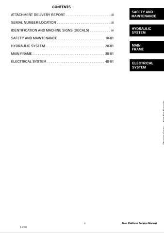 BOBCAT MAN PLATFORM (6986742-EN) SERVICE MANUAL PDF FILE