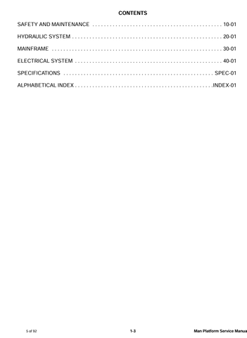 BOBCAT MAN PLATFORM (6990965) SERVICE MANUAL PDF FILE