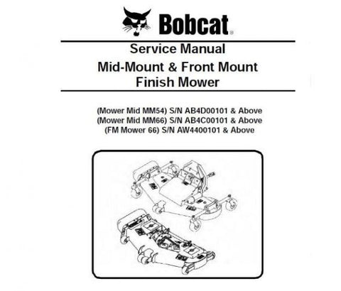 Unlock the full potential of your Bobcat Mid-Mount and Front Mount Finish Mowers with our comprehensive Service Repair Manual. Designed specifically for models MM54, MM66, and FM 66, this PDF file is an essential resource for both seasoned professionals and DIY enthusiasts.
