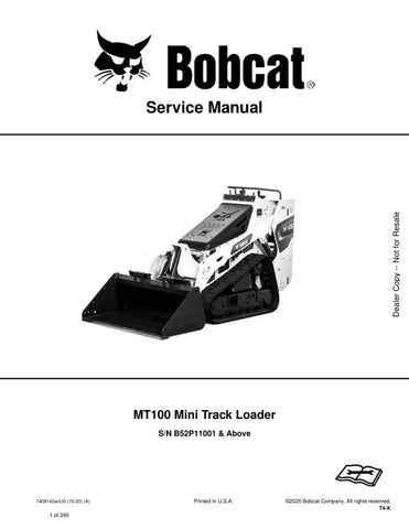 Enhance your maintenance capabilities with the BOBCAT MT100 B52P11001 & UP LOADER SERVICE MANUAL (7408142) in PDF format. This comprehensive guide provides detailed instructions, diagrams, and troubleshooting tips specifically designed for the MT100 loader, ensuring you can perform repairs and maintenance with confidence. With easy navigation and instant access, this digital manual is an essential resource for both professionals and DIY enthusiasts looking to keep their equipment running smoothly and