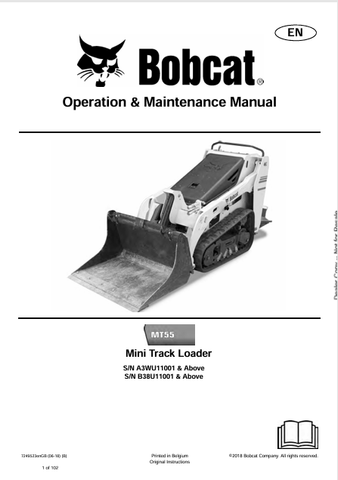  Discover the comprehensive operation and maintenance manual for the BOBCAT MT55 Mini Track Loader. Download the PDF file for essential insights and guidelines.
