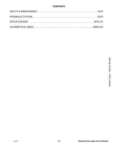 BOBCAT PLANETARY DRIVE AUGER (6990975) SERVICE MANUAL PDF DOWNLOAD