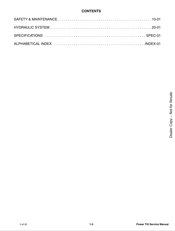 BOBCAT PTX3, PTX4 POWER TILT (7331237ENUS) SERVICE MANUAL PDF FILE