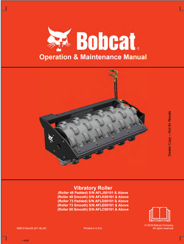  Discover the comprehensive operation and maintenance manual for BOBCAT rollers, including 48, 73, and 80 models. Download the PDF for expert guidance.