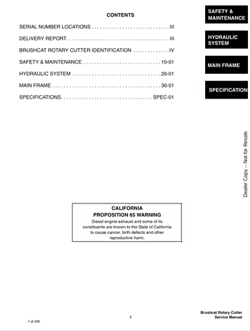 BOBCAT ROTARY CUTTER 60, 72 90 (6900883) SERVICE MANUAL PDF FILE