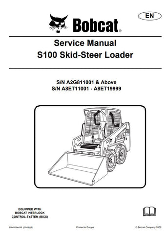 Unlock the full potential of your BOBCAT S100 Skid-Steer Loader with the comprehensive Service Manual (6904926) designed for models A2G811001, A8ET11001, and up. This PDF file is an essential resource for both seasoned professionals and DIY enthusiasts, providing detailed maintenance procedures, troubleshooting tips, and schematics to keep your equipment running smoothly. With easy navigation and clear instructions, you can ensure optimal performance and longevity of your loader, making it a smart 