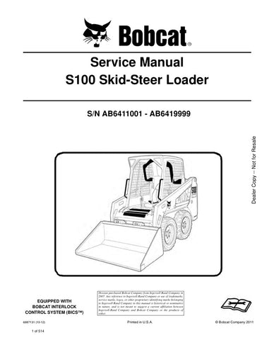  Enhance your maintenance capabilities with the BOBCAT S100 Service Manual (AB6411001, AB6419999). This comprehensive PDF file provides detailed instructions, diagrams, and troubleshooting tips specifically designed for the BOBCAT S100 model. Whether you're a seasoned technician or a DIY enthusiast, this manual will empower you to perform repairs and maintenance with confidence, ensuring your equipment operates at peak performance. Don't miss out on the opportunity to extend the life of your machine downloa