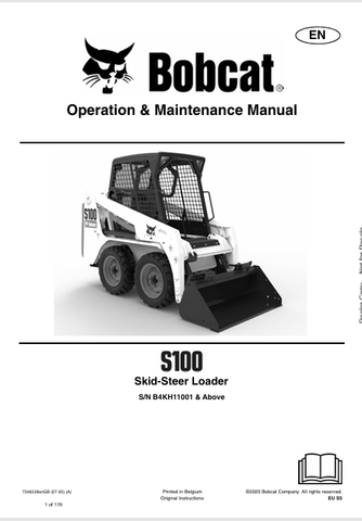  Discover the comprehensive operation and maintenance manual for the Bobcat S100 Skid-Steer Loader. Download the PDF file (7348238) for essential guidance.