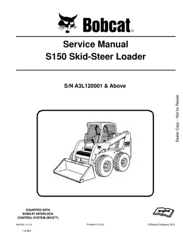 Unlock the full potential of your BOBCAT S150 with the comprehensive A3L120001 & UP Service Manual (6987033) in PDF format. This essential guide provides detailed instructions, diagrams, and troubleshooting tips to ensure your equipment runs smoothly and efficiently. Perfect for both seasoned professionals and DIY enthusiasts, this manual empowers you to perform maintenance and repairs with confidence, saving you time and money. Don't miss out on the opportunity to enhance your machine's performance downloa