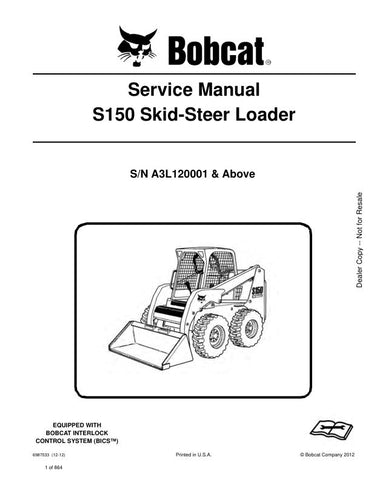 Enhance your maintenance routine with the BOBCAT S150 A3L120001 & UP Skid-Steer Loader Service Manual (PDF File). This comprehensive guide provides detailed instructions, diagrams, and troubleshooting tips specifically designed for your skid-steer loader, ensuring optimal performance and longevity. With easy navigation and instant access, you can quickly find the information you need to keep your equipment running smoothly. Invest in this essential resource today and empower yourself with the knowledge to