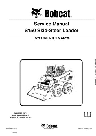 Unlock the full potential of your BOBCAT S150 Loader with the comprehensive A8M0, 60001 & Up Service Manual (Part Number: 6987054) in PDF format. This essential guide provides detailed maintenance procedures, troubleshooting tips, and specifications to ensure your loader operates at peak performance. With easy navigation and clear illustrations, this manual is a must-have for both professionals and DIY enthusiasts looking to enhance their equipment's longevity and efficiency. Don't miss out on the opportuni