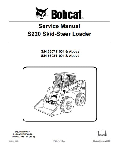 Unlock the full potential of your BOBCAT S220 with the comprehensive Service Manual (Part Numbers: 530711001, 530811001 & UP, 9604154) in PDF format. This essential guide provides detailed instructions, diagrams, and troubleshooting tips to ensure your equipment runs smoothly and efficiently. Perfect for both seasoned professionals and DIY enthusiasts, this manual empowers you to perform maintenance and repairs with confidence, saving you time and money. Don't miss out on the opportunity to enhance your ma