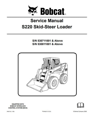 Enhance your maintenance capabilities with the BOBCAT S220 Skid-Steer Loader Service Manual (PDF File). Designed for models 530711001, 530811001, and up, this comprehensive guide provides detailed instructions, diagrams, and troubleshooting tips to keep your equipment running smoothly. With easy navigation and clear visuals, you can quickly access essential information, ensuring efficient repairs and optimal performance. Invest in this invaluable resource to extend the life of your skid-steer loader and