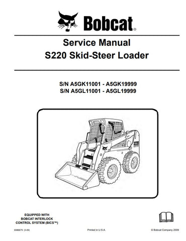 Unlock the full potential of your BOBCAT S220 with the comprehensive Service Manual (Part Number: 6986679). This PDF file is an essential resource for maintenance and repair, covering models A5GK11001, A5GK19999, A5GL11001, and A5GL19999. With detailed diagrams, step-by-step instructions, and troubleshooting tips, you can ensure your equipment runs smoothly and efficiently. Invest in this manual today to save time and money on repairs while extending the life of your BOBCAT S220.