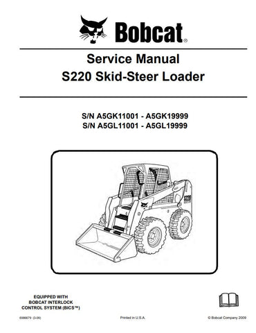 Enhance your maintenance capabilities with the BOBCAT S220 Skid-Steer Loader Service Manual (6986679). This comprehensive PDF file covers models A5GK11001 to A5GK19999 and A5GL11001 to A5GL19999, providing you with detailed instructions, diagrams, and troubleshooting tips to keep your equipment running smoothly. Whether you're a seasoned technician or a DIY enthusiast, this manual is an essential resource for ensuring optimal performance and longevity of your skid-steer loader. Don't miss out on the