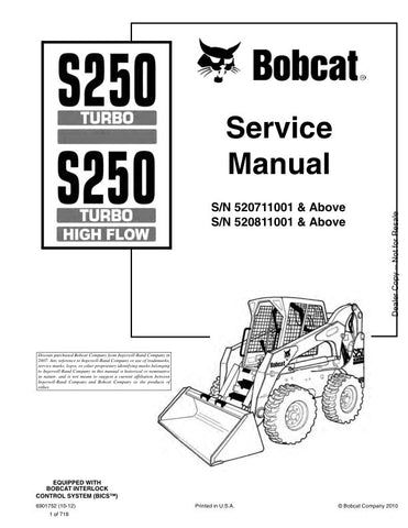 Unlock the full potential of your BOBCAT S250 with the comprehensive Service Manual (6901752) in PDF format. This essential guide covers models 520711001, 520811001, and newer, providing detailed instructions for maintenance, troubleshooting, and repairs. With easy navigation and clear diagrams, you'll save time and money while ensuring your equipment runs smoothly and efficiently. Don't miss out on the opportunity to enhance your operational knowledge and keep your BOBCAT in top condition—download your ser