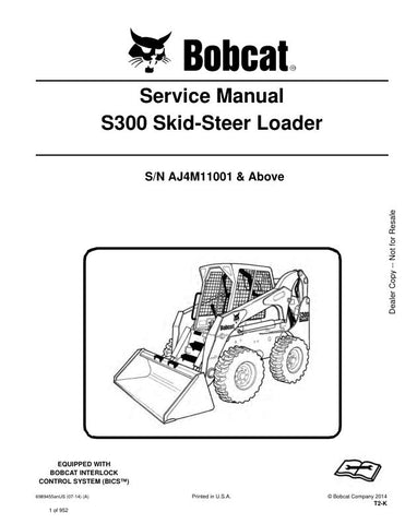 Enhance your maintenance routine with the BOBCAT S300 AJ4M11001 & UP Skid-Steer Loader Service Manual (6989455) in PDF format. This comprehensive guide provides detailed instructions, diagrams, and troubleshooting tips to keep your equipment running smoothly and efficiently. With easy navigation and instant access, you can quickly find the information you need to perform repairs and maintenance, ensuring your skid-steer loader remains in peak condition. Invest in this essential resource today and maximize