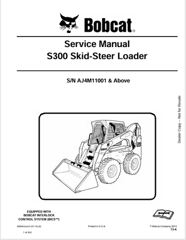 Discover the comprehensive service manual for the BOBCAT S300 Skid-Steer Loader (6989455). Download the PDF for expert maintenance and repair guidance.